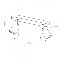 Lampa punktowa TK Lighting TOP WHITE biała, minimalistyczny design