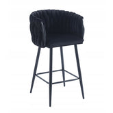 Hoker H7 FX Velvet Czarny Welur Glamour Metalowy Stelaż
