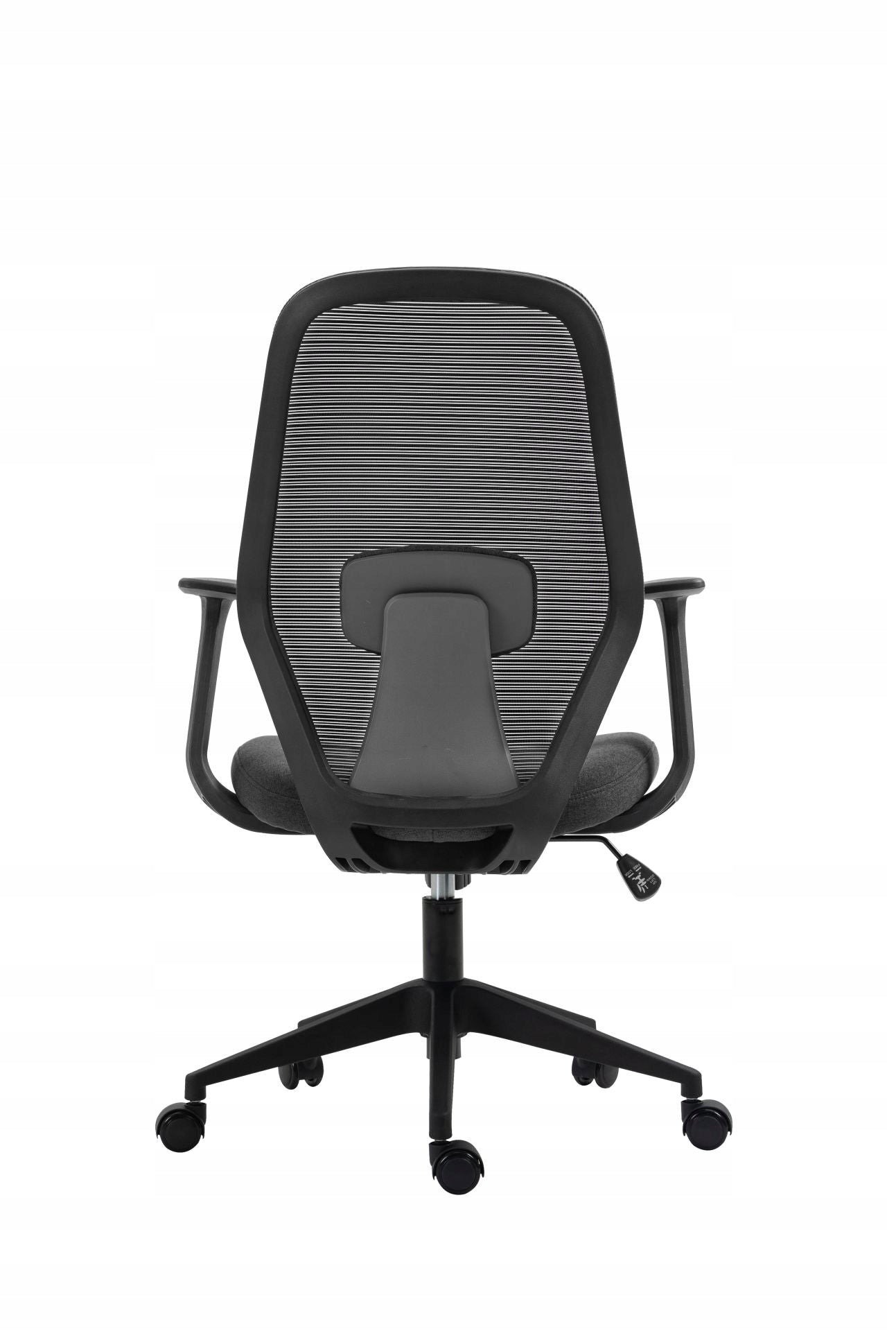 Fotel biurowy ergonomiczny obrotowy regulowany czarno-szary