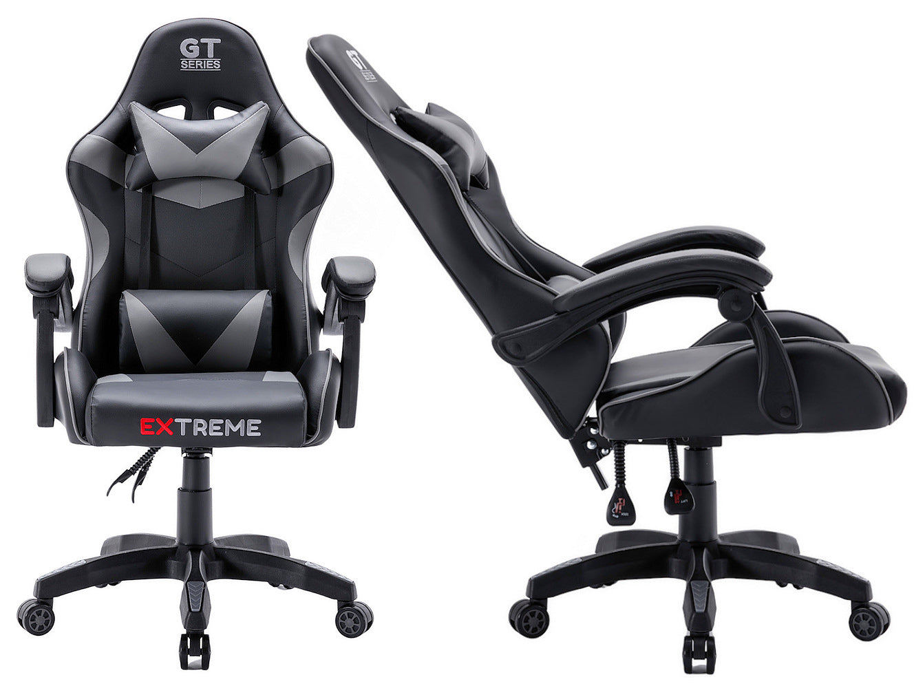 Fotel Gamingowy Extreme GT Szary – Ergonomiczny, W pełni Regulowany