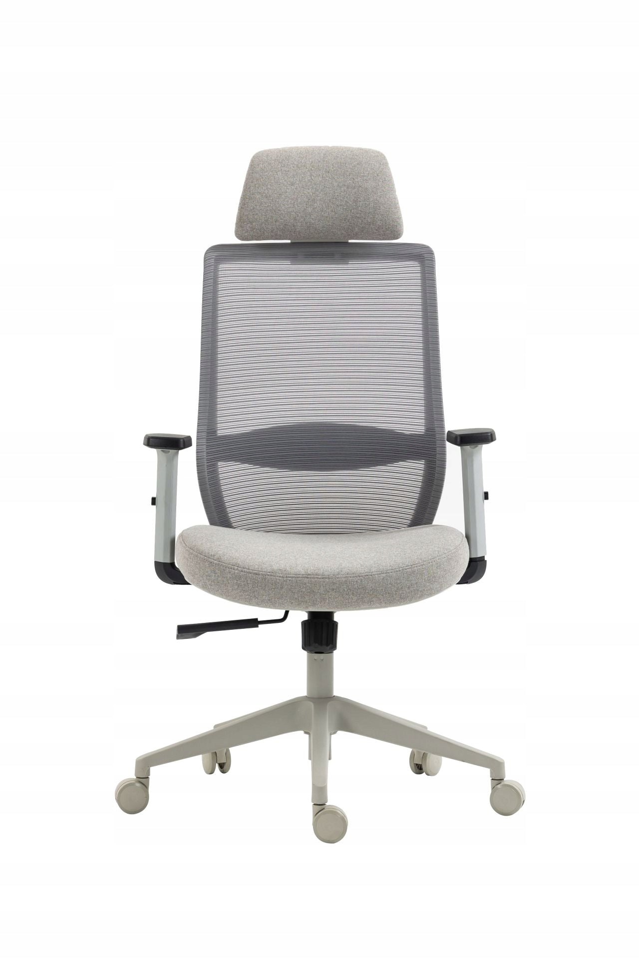 Fotel Obrotowy FB25-FX Szary Ergonomiczny Z Siatki
