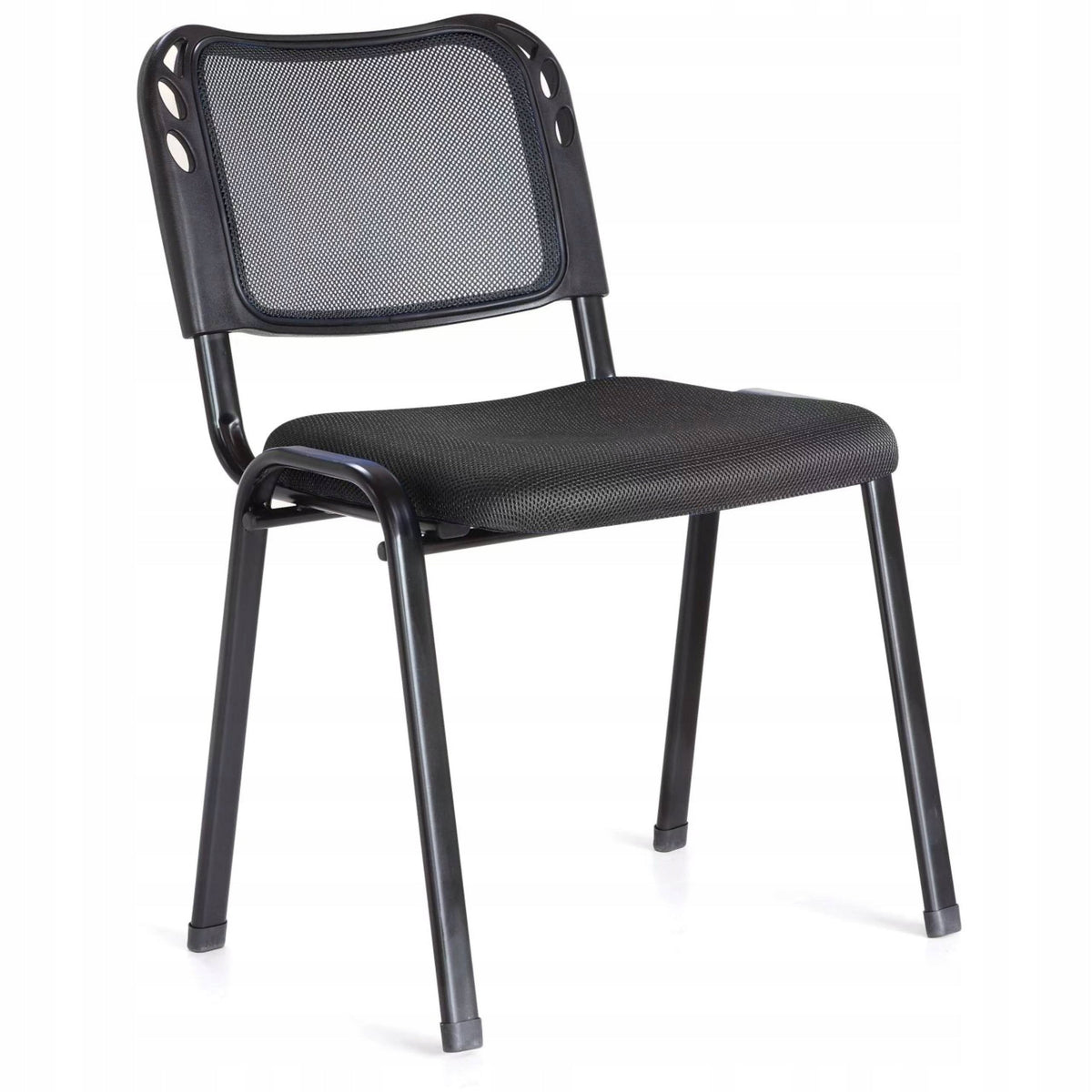 Ergonomiczne Krzesło Konferencyjne Furnitex ISO Czarne Sztaplowane