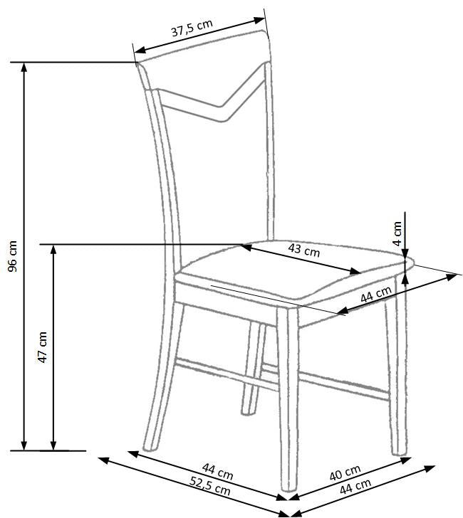 CITRONE krzesło biały / tap: INARI 23 (1p=2szt)
