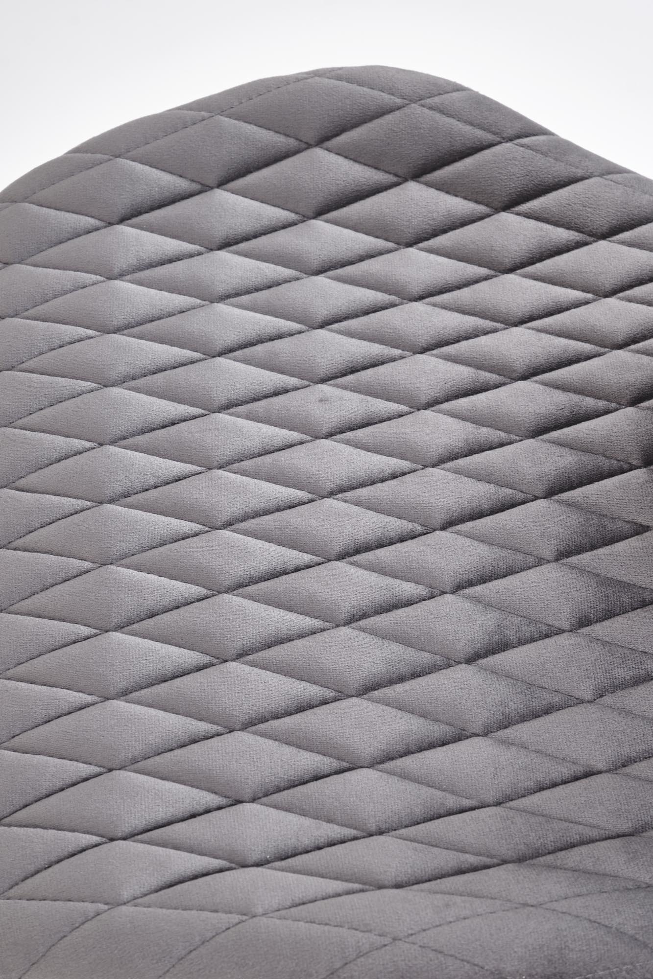 Krzesło MORGAN – eleganckie tapicerowane krzesło kolor popielaty