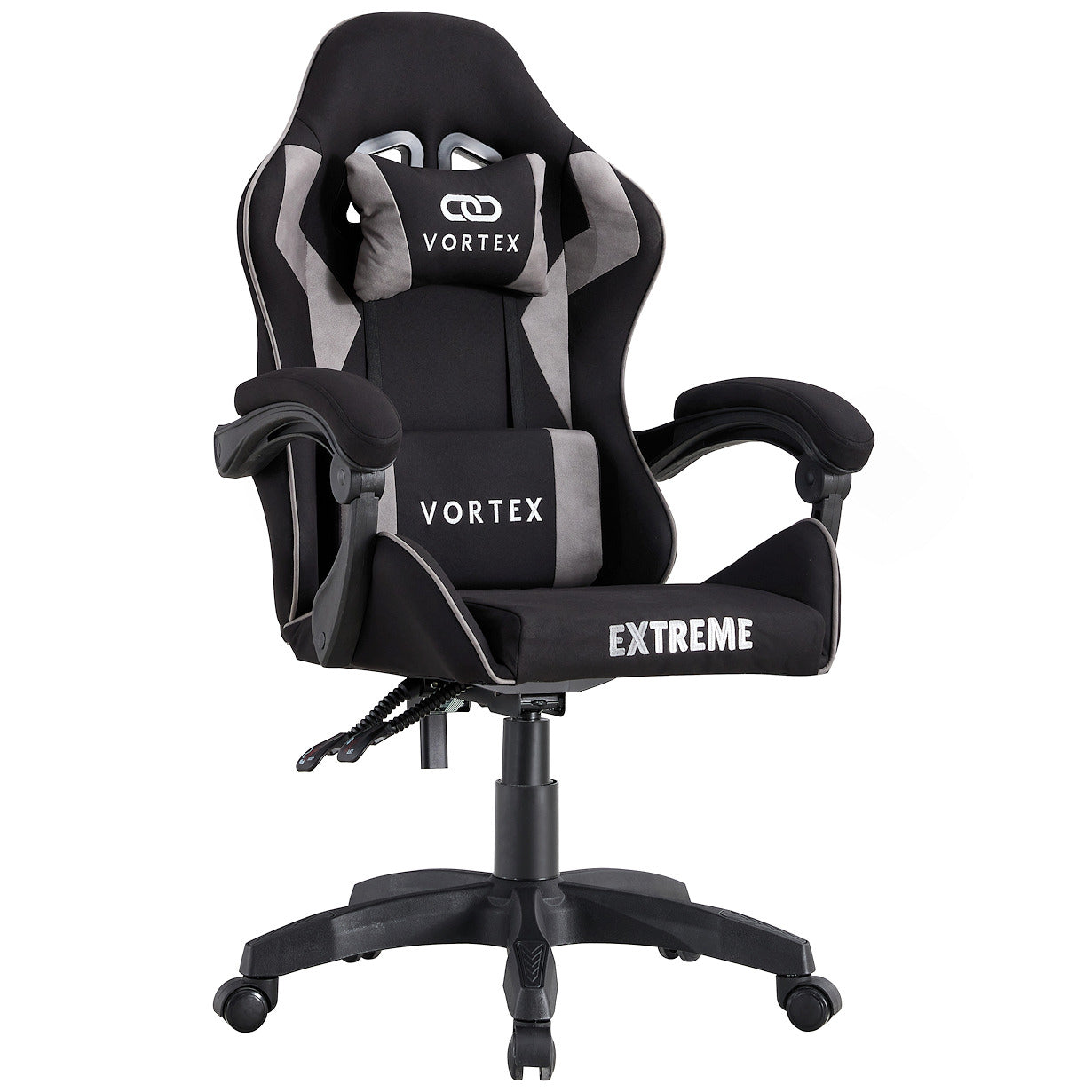 Fotel Gamingowy EXTREME Vortex Gray - Tkanina, Komfort i Ergonomia
