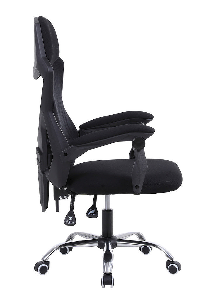 Fotel gamingowy INFINI YODA BLACK – ergonomiczny, z siatką