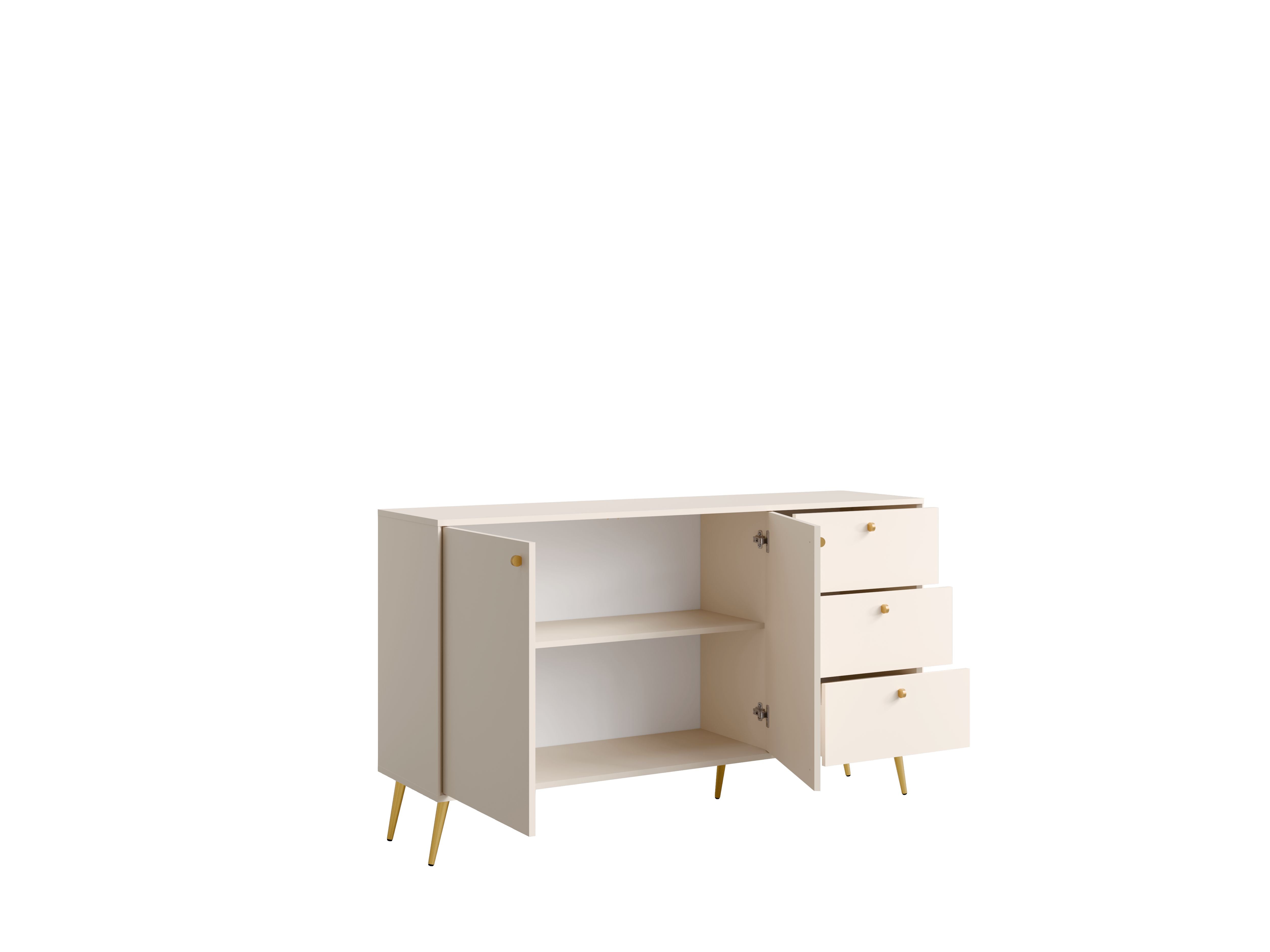 Komoda NEXUS 156 cm z szufladami - Piasek Pustyni
