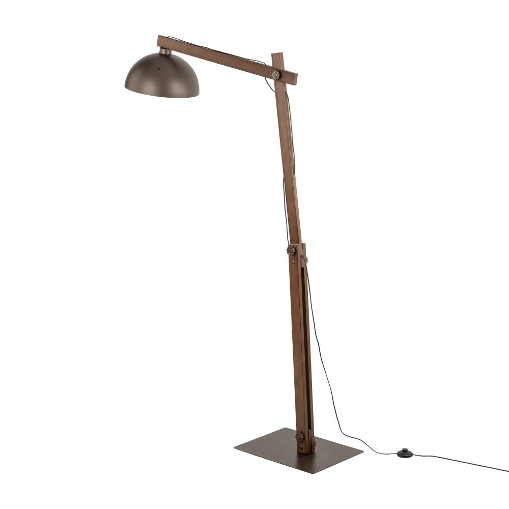 Lampa podłogowa TK Lighting Oslo Brown 6319 – minimalistyczny design