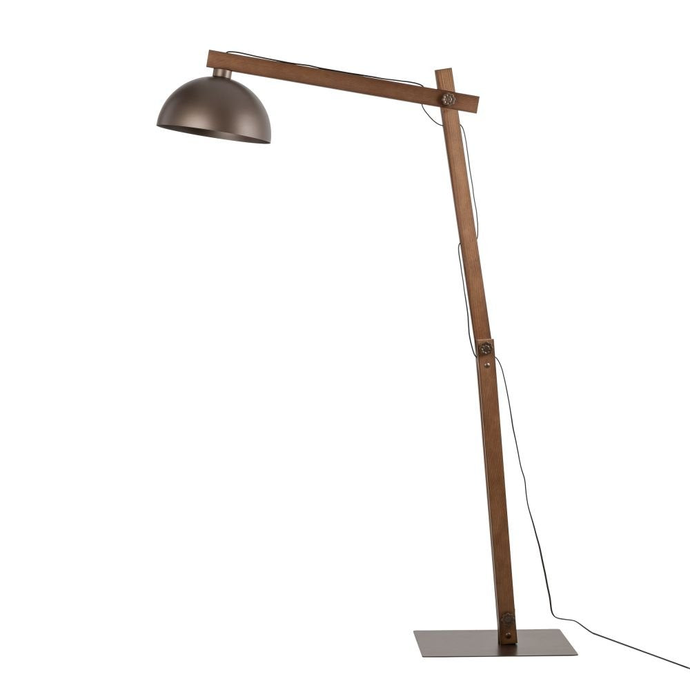Lampa podłogowa TK Lighting Oslo Brown 6319 – minimalistyczny design