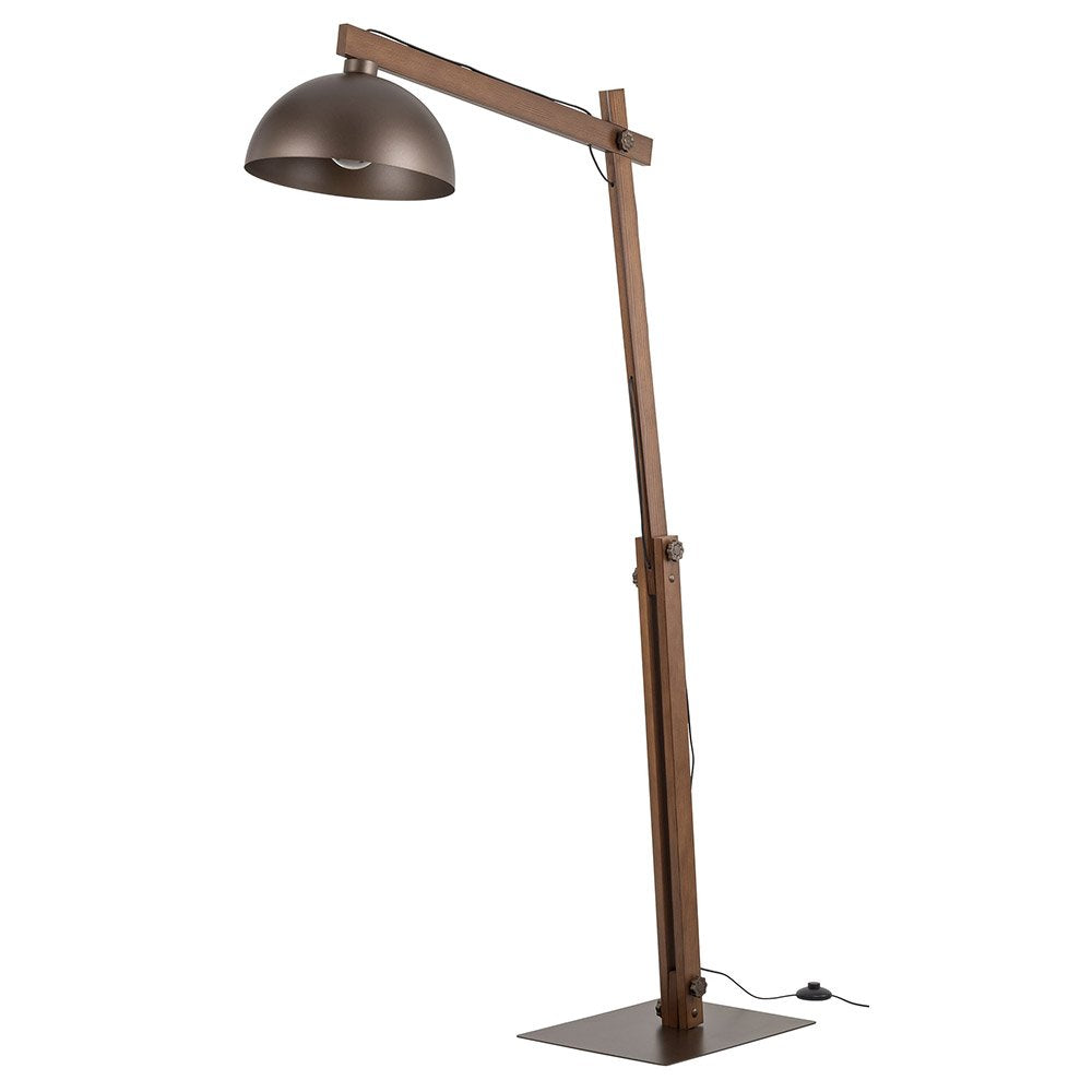 Lampa podłogowa TK Lighting Oslo Brown 6319 – minimalistyczny design