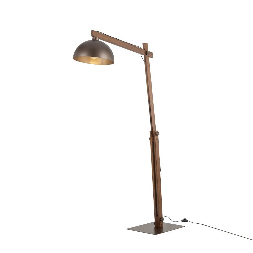 Lampa podłogowa TK Lighting Oslo Brown 6319 – minimalistyczny design