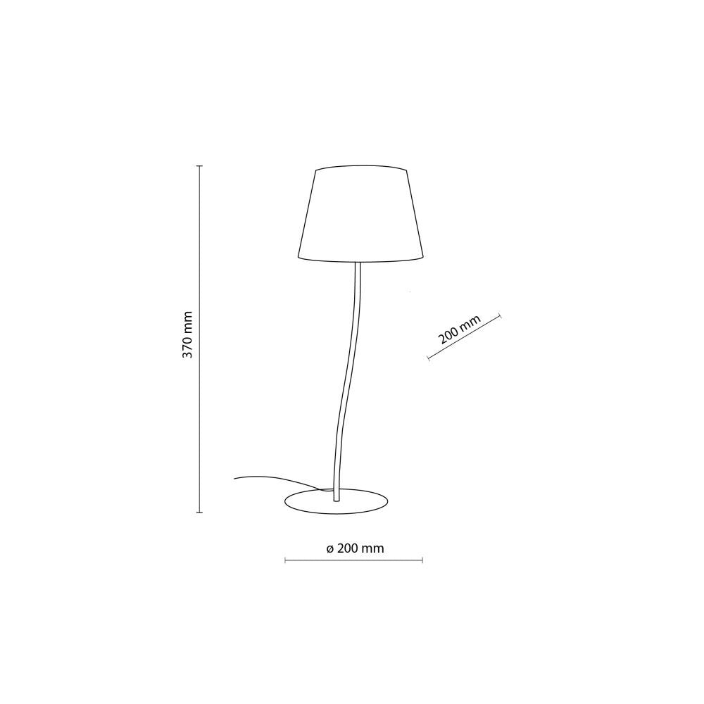 Lampa stołowa TK Lighting Nicola Yellow, stylowy akcent kolorystyczny