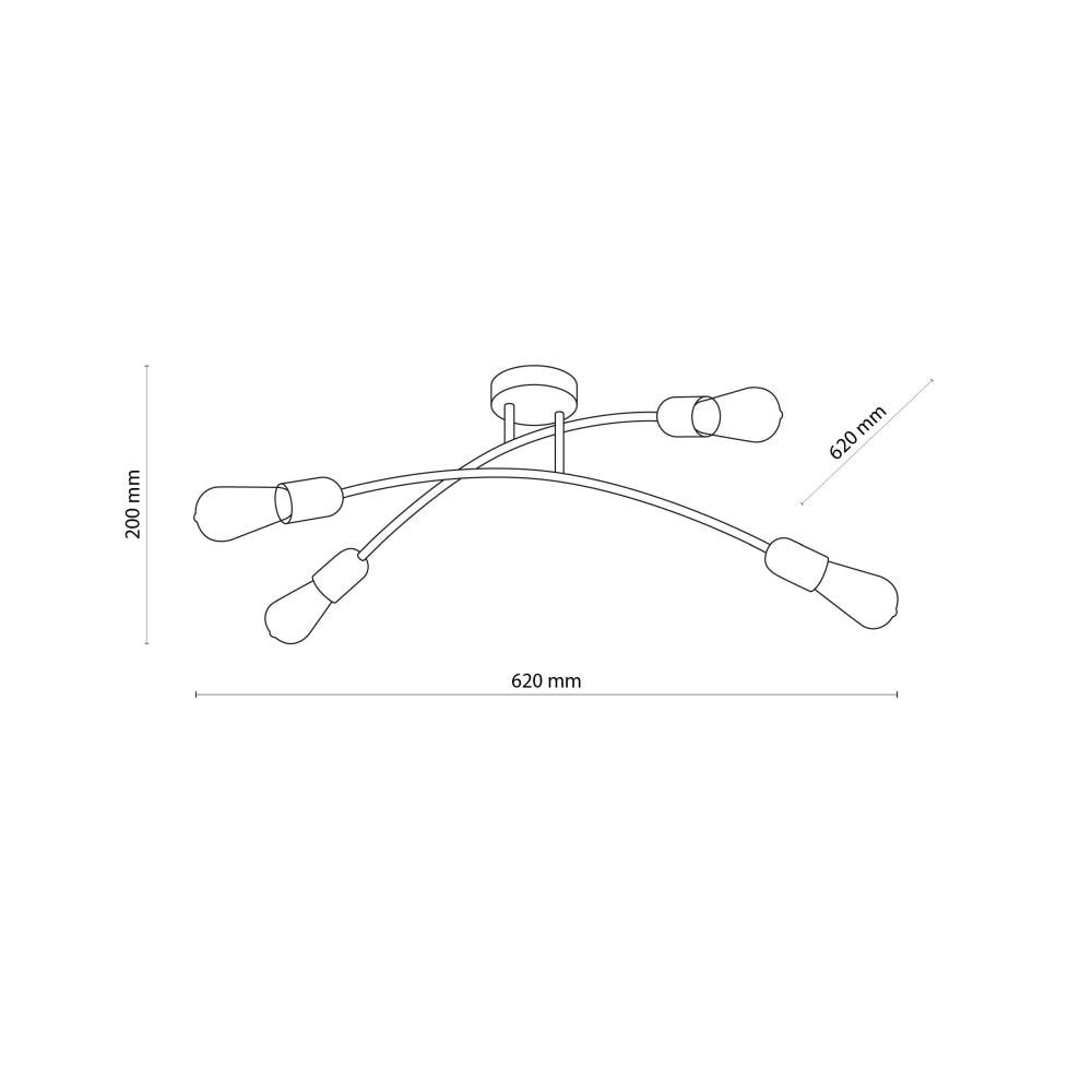 Lampa sufitowa Helix 4688 złota nowoczesna TK Lighting