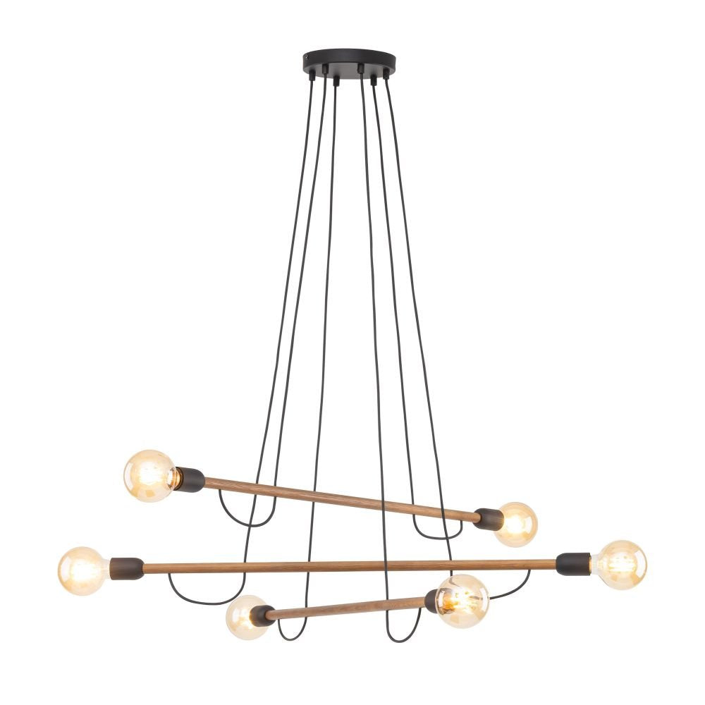 Lampa wisząca Helix czarny orzech 4950 TK Lighting