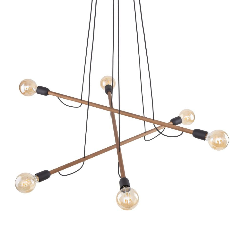 Lampa wisząca Helix czarny orzech 4950 TK Lighting