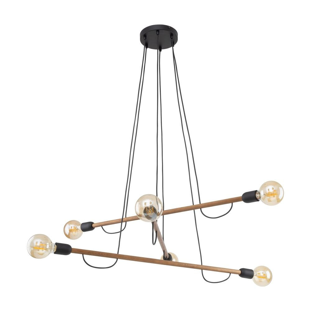 Lampa wisząca Helix czarny orzech 4950 TK Lighting