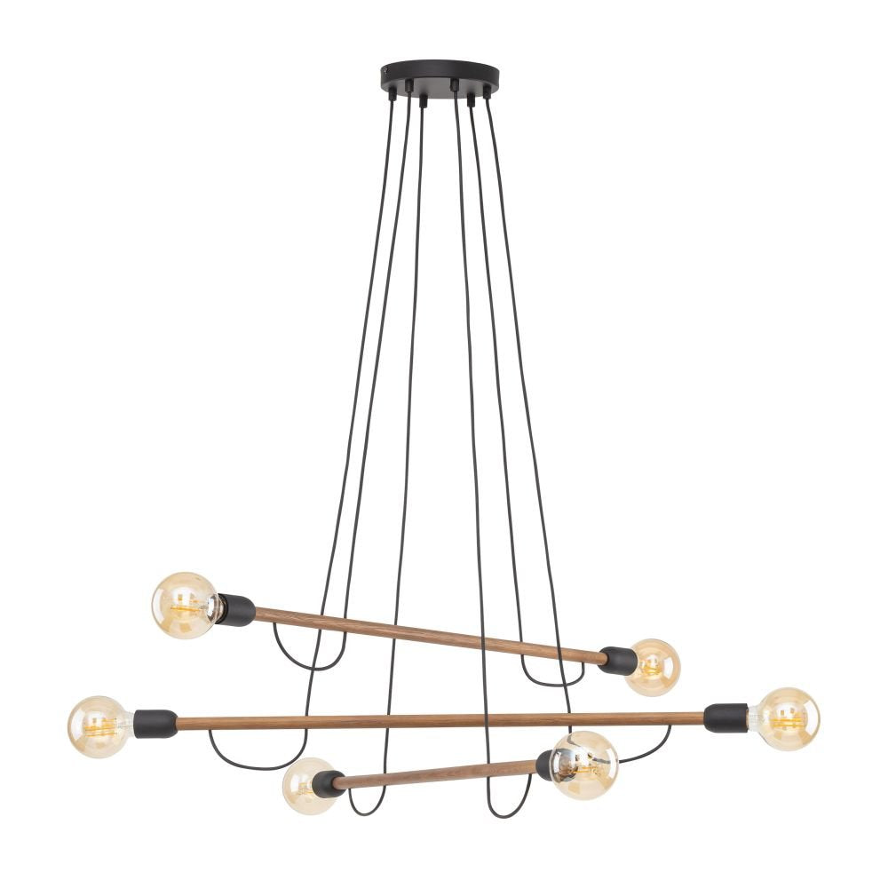 Lampa wisząca Helix czarny orzech 4950 TK Lighting