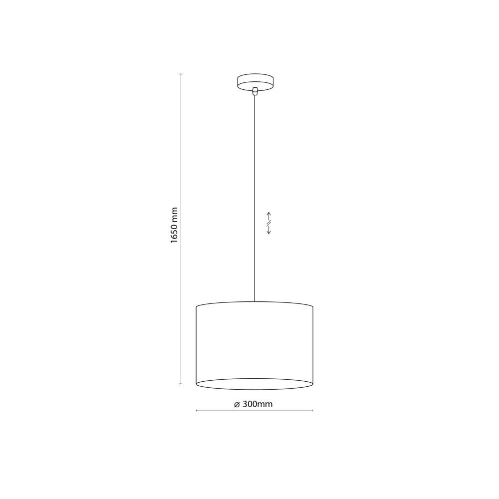 Lampa wisząca JUTA 6580 TK Lighting klosz jutowy boho