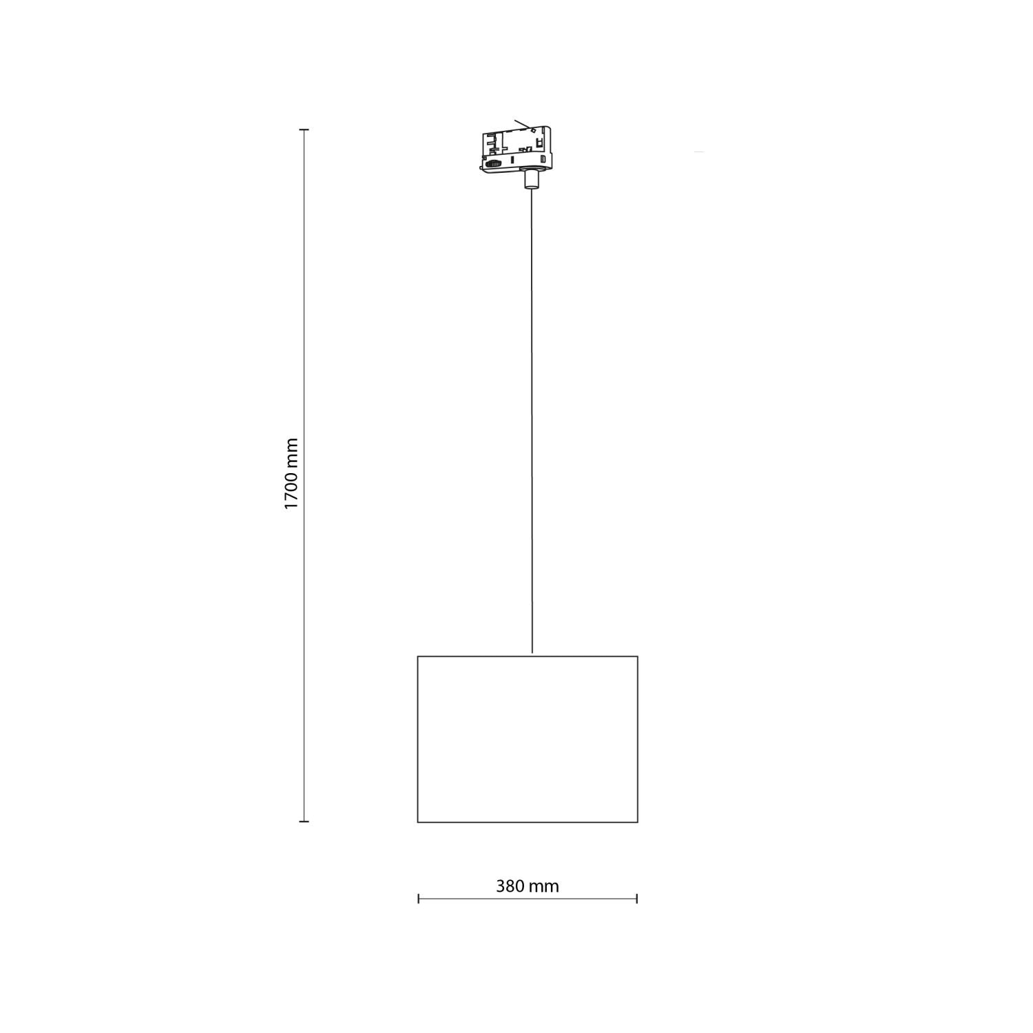 Lampa wisząca szynowa 3 fazowa lniana Tracer Linen 38 TK Lighting